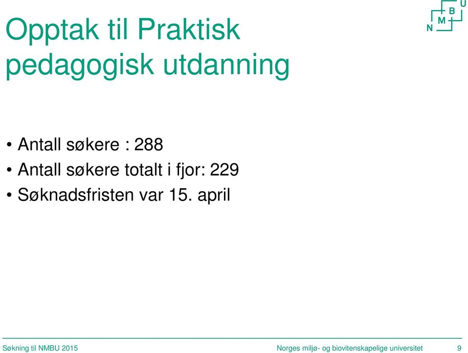 Søknadsfristen var 15.