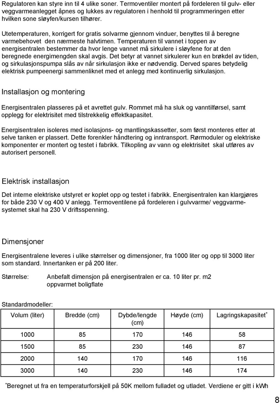 Utetemperaturen, korrigert for gratis solvarme gjennom vinduer, benyttes til å beregne varmebehovet den nærmeste halvtimen.