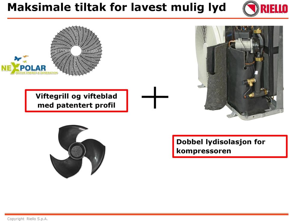 vifteblad med patentert