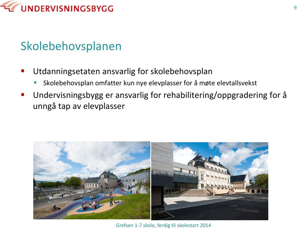 elevtallsvekst Undervisningsbygg er ansvarlig for