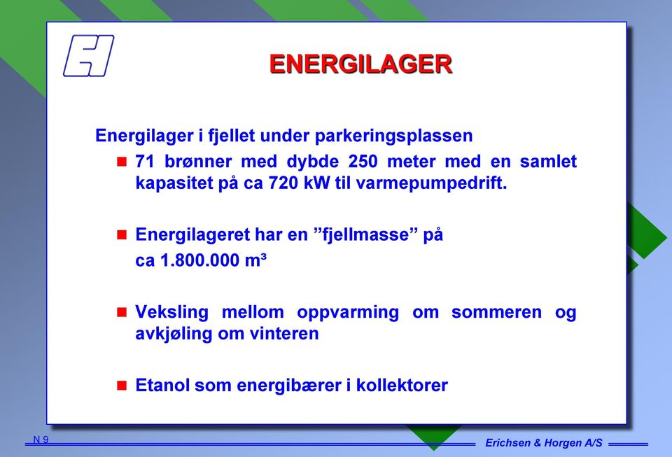 Energilageret har en fjellmasse på ca 1.800.