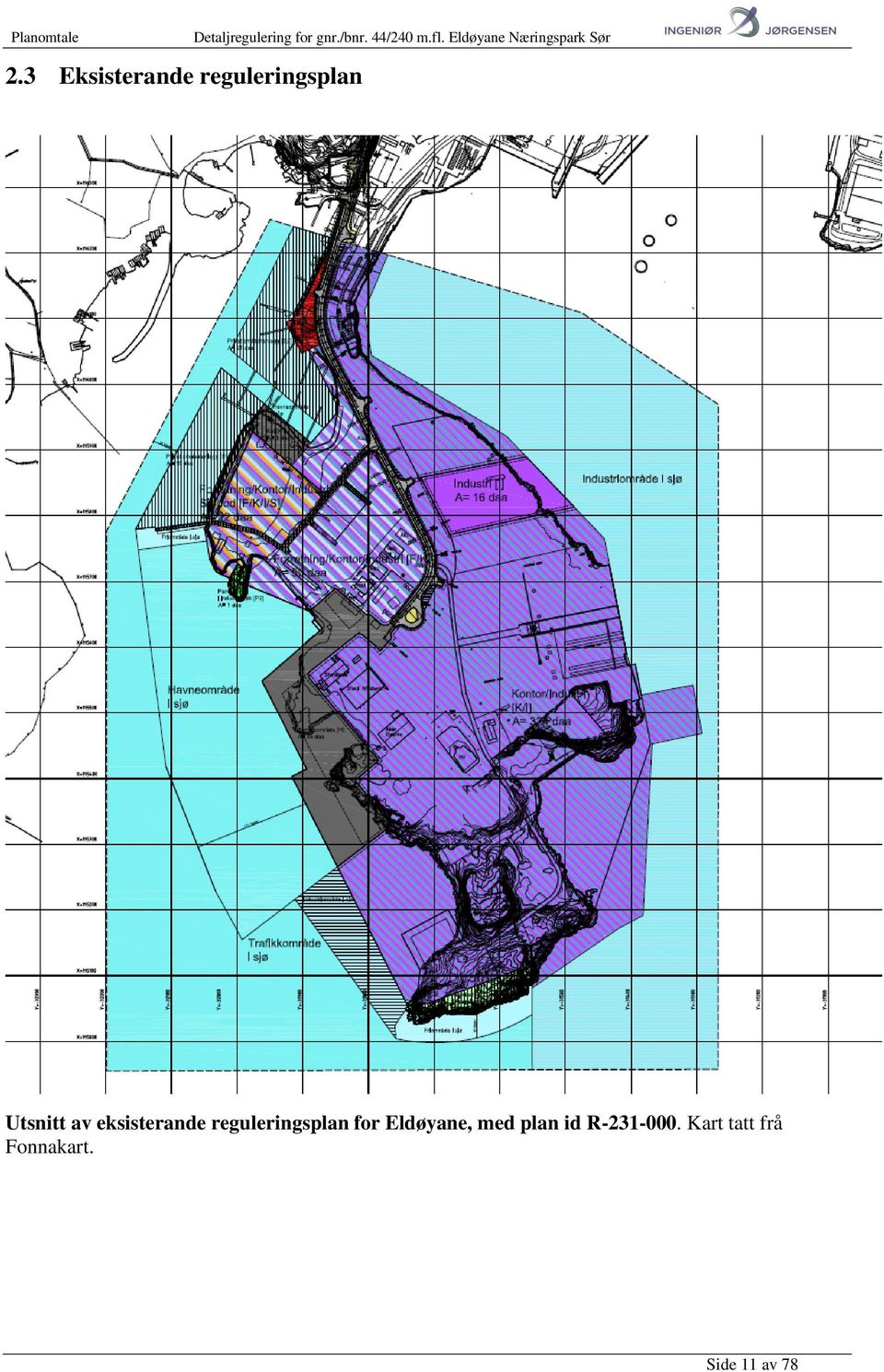 reguleringsplan for Eldøyane, med