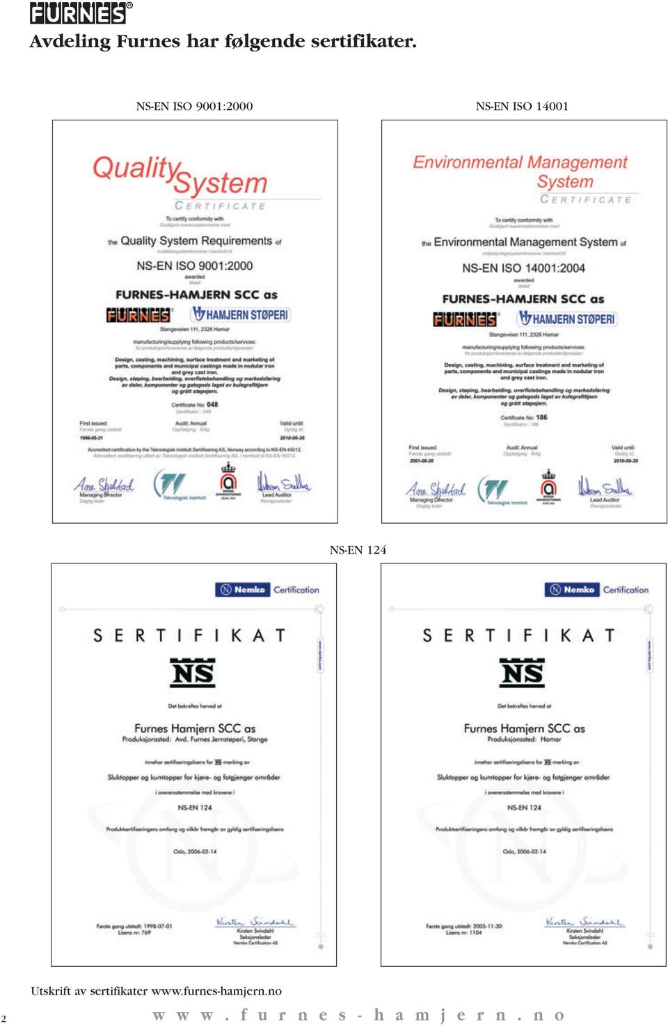 NS-EN ISO 9001:2000 NS-EN ISO