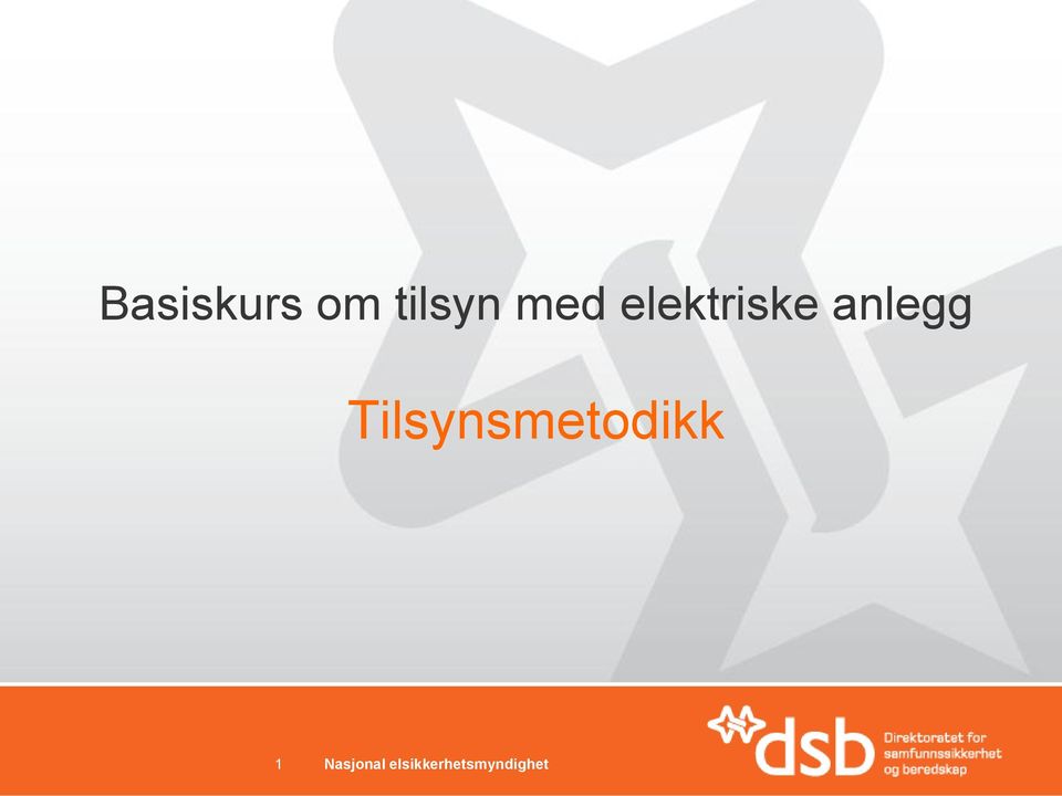 Tilsynsmetodikk 1