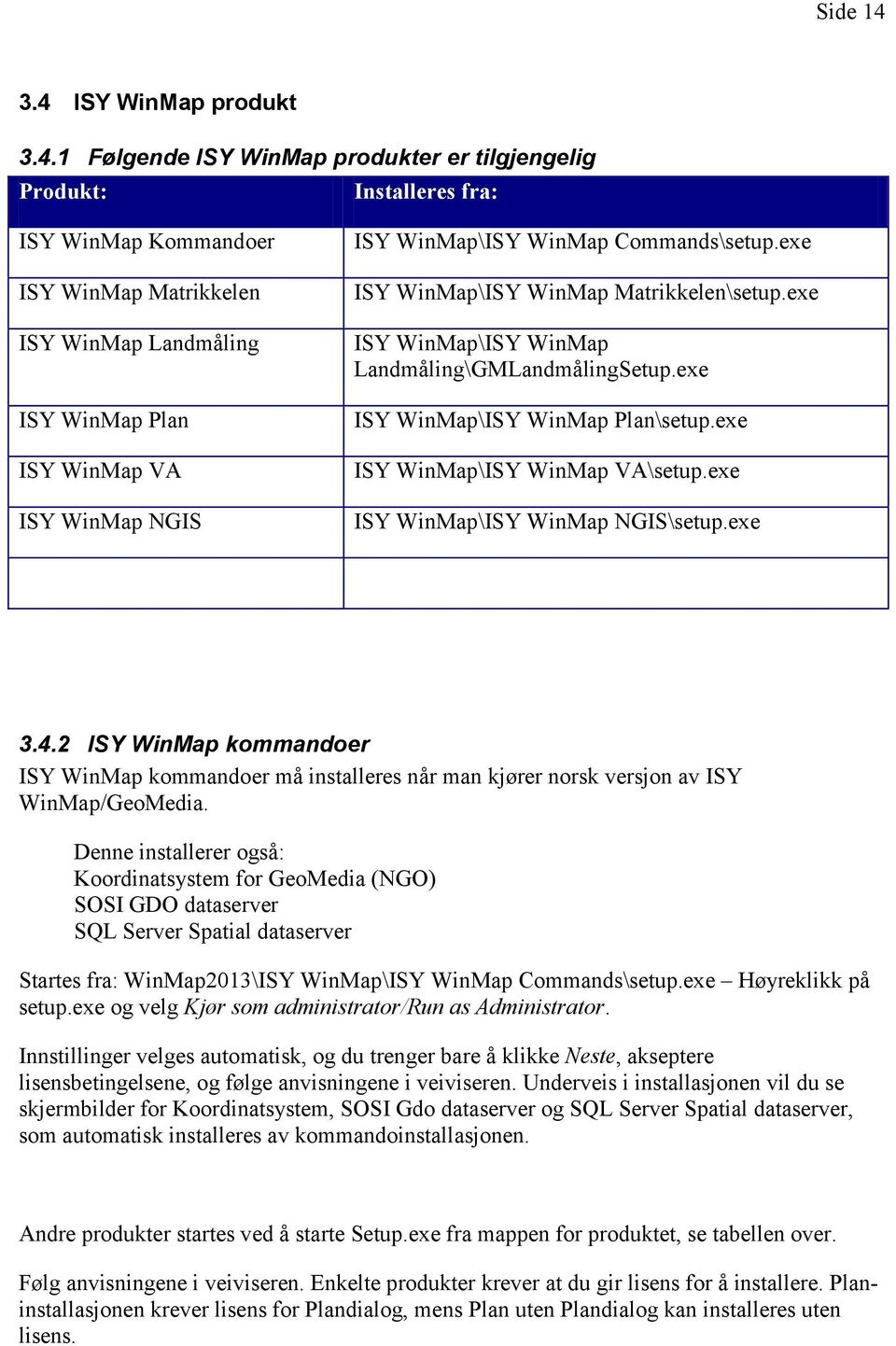 ISY WinMap NGIS ISY WinMap\ISY WinMap Commands\setup.exe ISY WinMap\ISY WinMap Matrikkelen\setup.exe ISY WinMap\ISY WinMap Landmåling\GMLandmålingSetup.exe ISY WinMap\ISY WinMap Plan\setup.