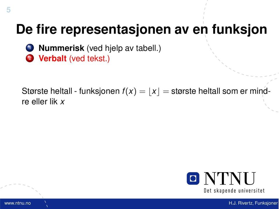 ) 2 Verbalt (ved tekst.