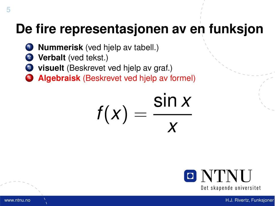 ) 2 Verbalt (ved tekst.