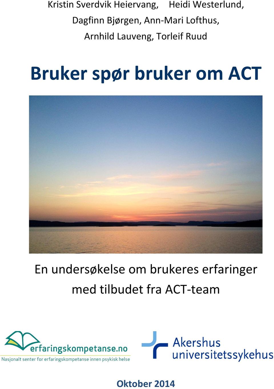 Ruud Bruker spør bruker om ACT En undersøkelse om