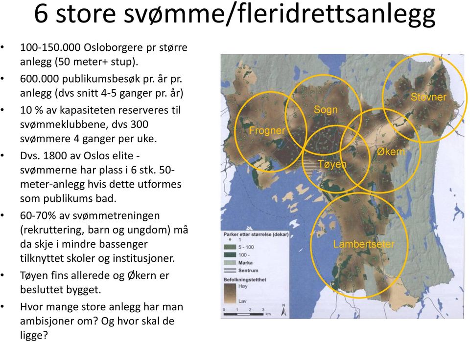 50- meter-anlegg hvis dette utformes som publikums bad.