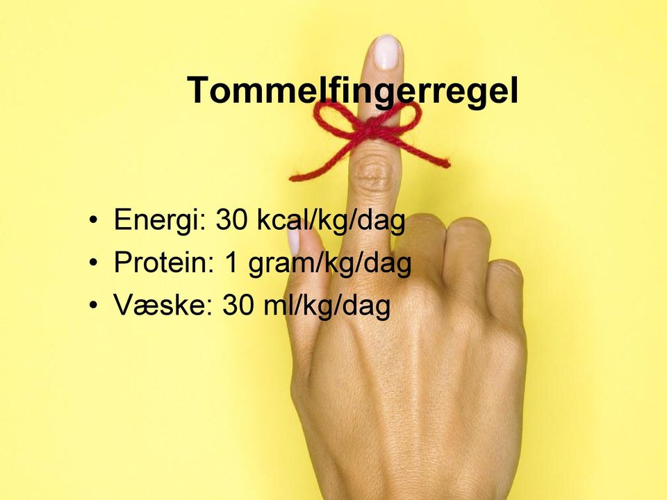 kcal/kg/dag Protein: