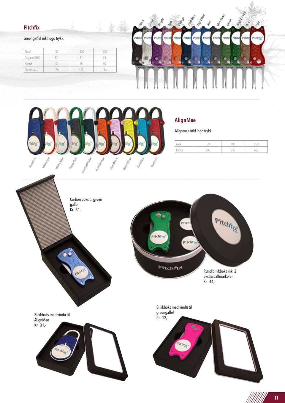 Removable magnetic custom ball marker. Packaging No holes in your pocket anymore. Tin box with clear lid Free sample available with your customers logo. Superb quality.