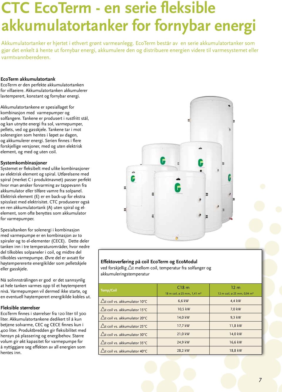 EcoTerm akkumulatortank EcoTerm er den perfekte akkumulatortanken for villaeiere. Akkumulatortanken akkumulerer lavtemperert, konstant og fornybar energi.