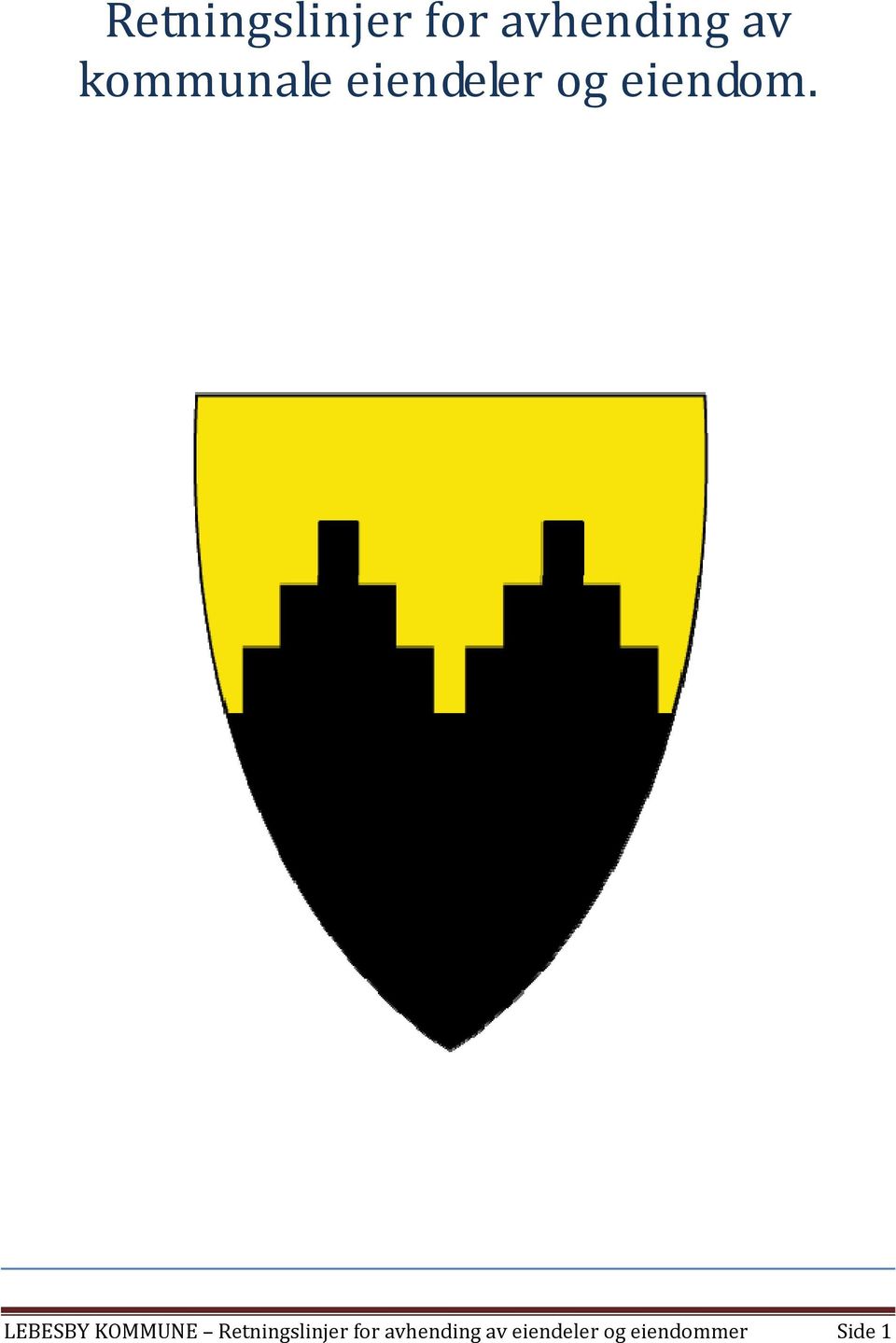 LEBESBY KOMMUNE  eiendeler og