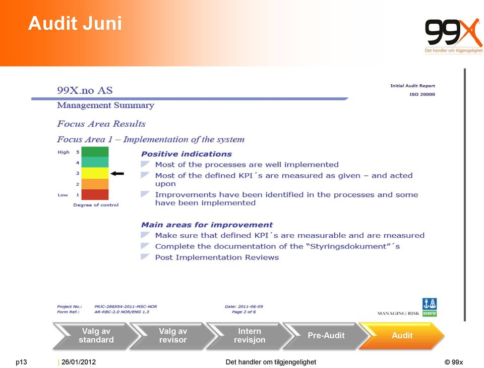 standard revisor Intern revisjon Pre-Audit