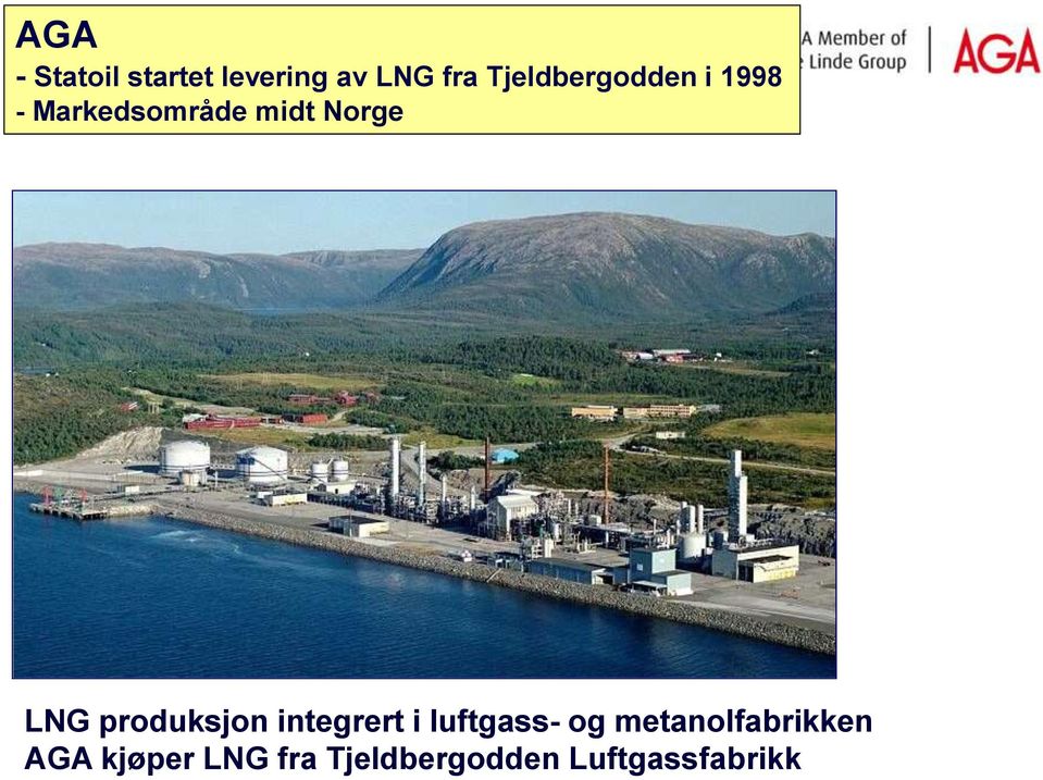 LNG produksjon integrert i luftgass- og