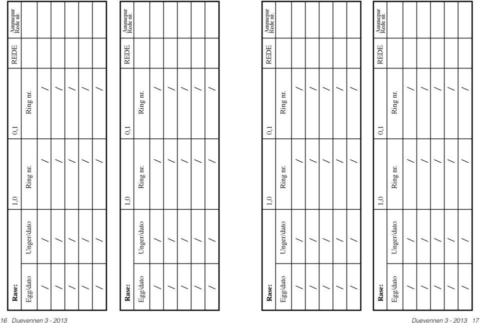 REDE Ammepar Rede nr. REDE Ammepar Rede nr. REDE Ammepar Rede nr. 16 Duevennen 3-2013 Duevennen 3-2013 17