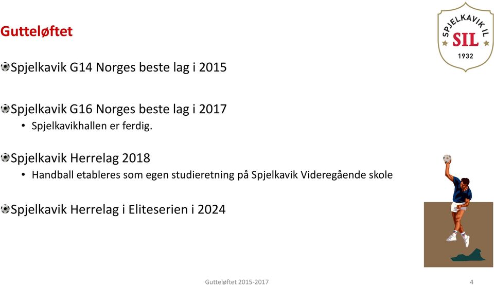 Spjelkavik Herrelag 2018 Handball etableres som egen studieretning på