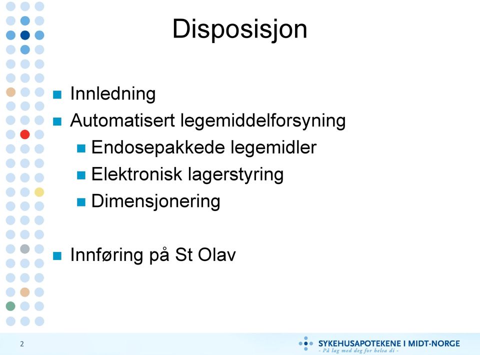 legemidler Elektronisk lagerstyring