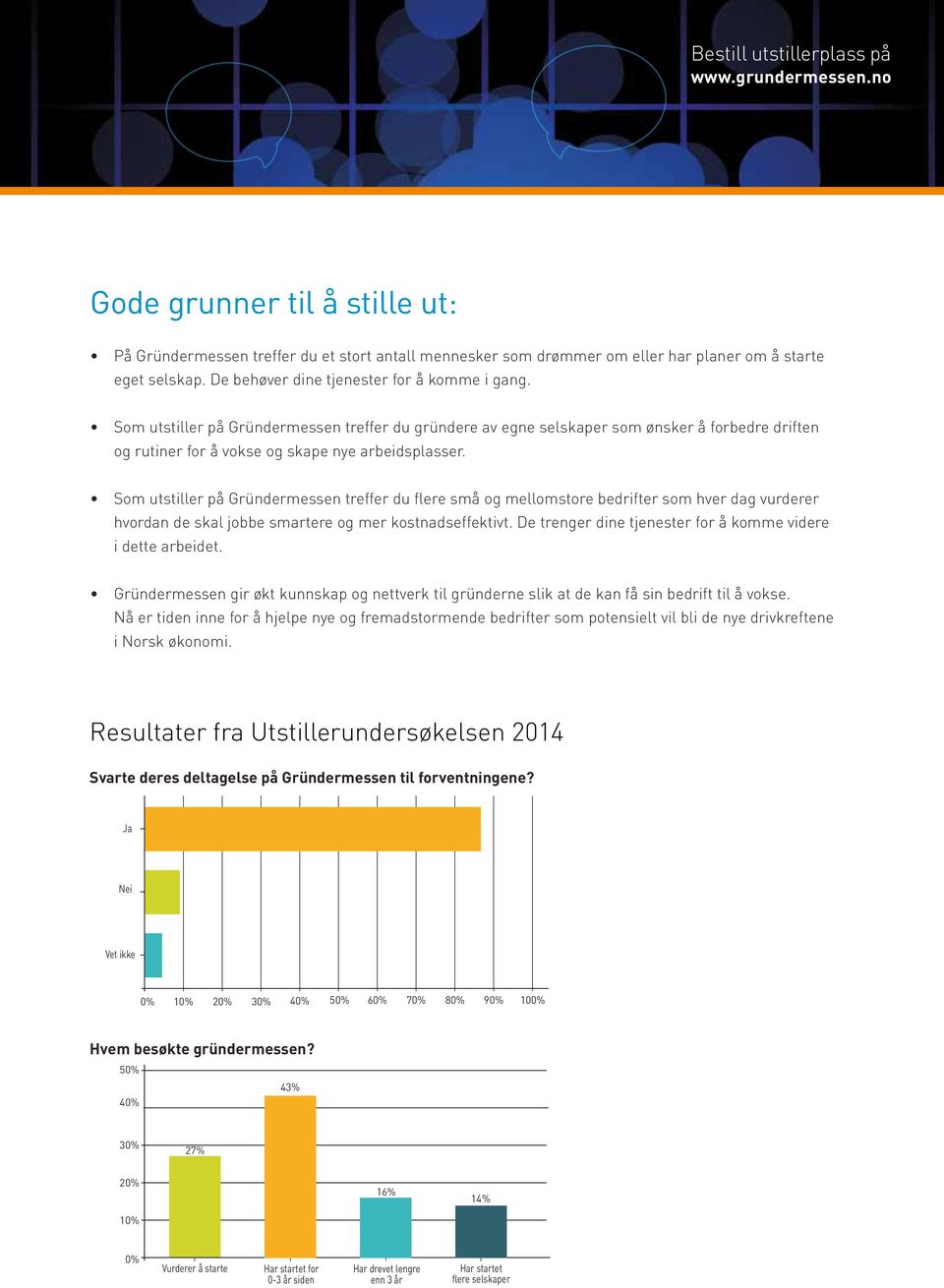 Som utstiller på Gründermessen treffer du flere små og mellomstore bedrifter som hver dag vurderer hvordan de skal jobbe smartere og mer kostnadseffektivt.