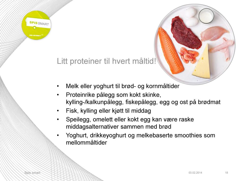 kylling-/kalkunpålegg, fiskepålegg, egg og ost på brødmat Fisk, kylling eller kjøtt til