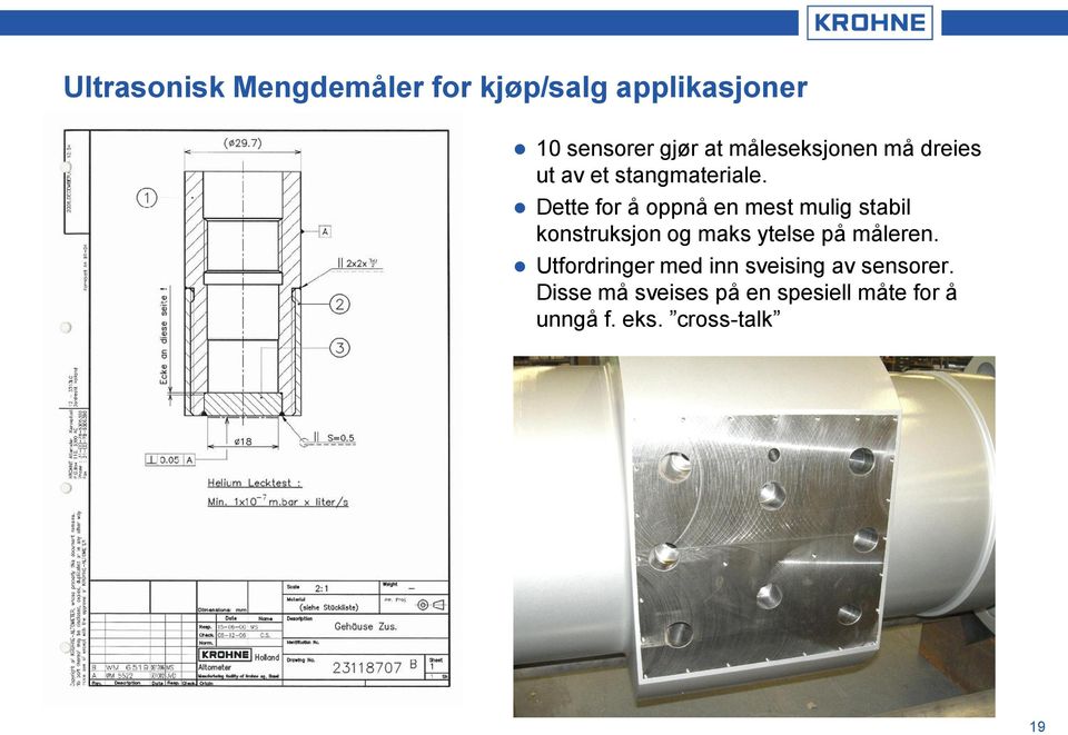 Dette for å oppnå en mest mulig stabil konstruksjon og maks ytelse på måleren.