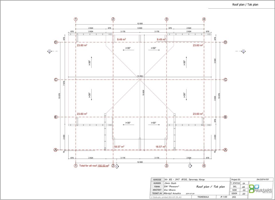 60 m 2 13 352 23.60 m 2 23.60 m 2 i=30 i=30 18.57 m 2 18.