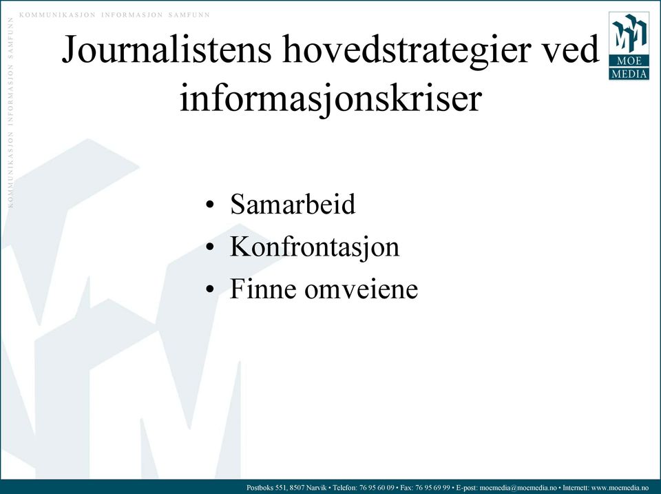 informasjonskriser