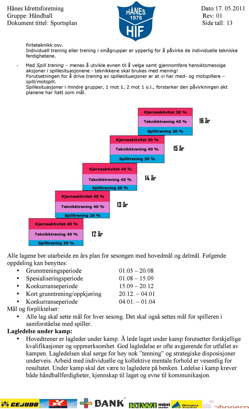 Forutsetningen for å drive trening av spillesituasjoner er at vi har med- og motspillere spill/motspill. Spillesituasjoner i mindre grupper, 1 mot 1, 2 mot 1 o.l., forsterker den påvirkningen økt planene har hatt som mål.