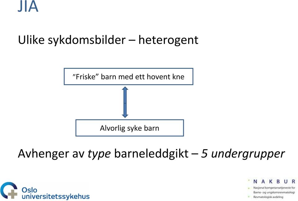 hovent kne Alvorlig syke barn