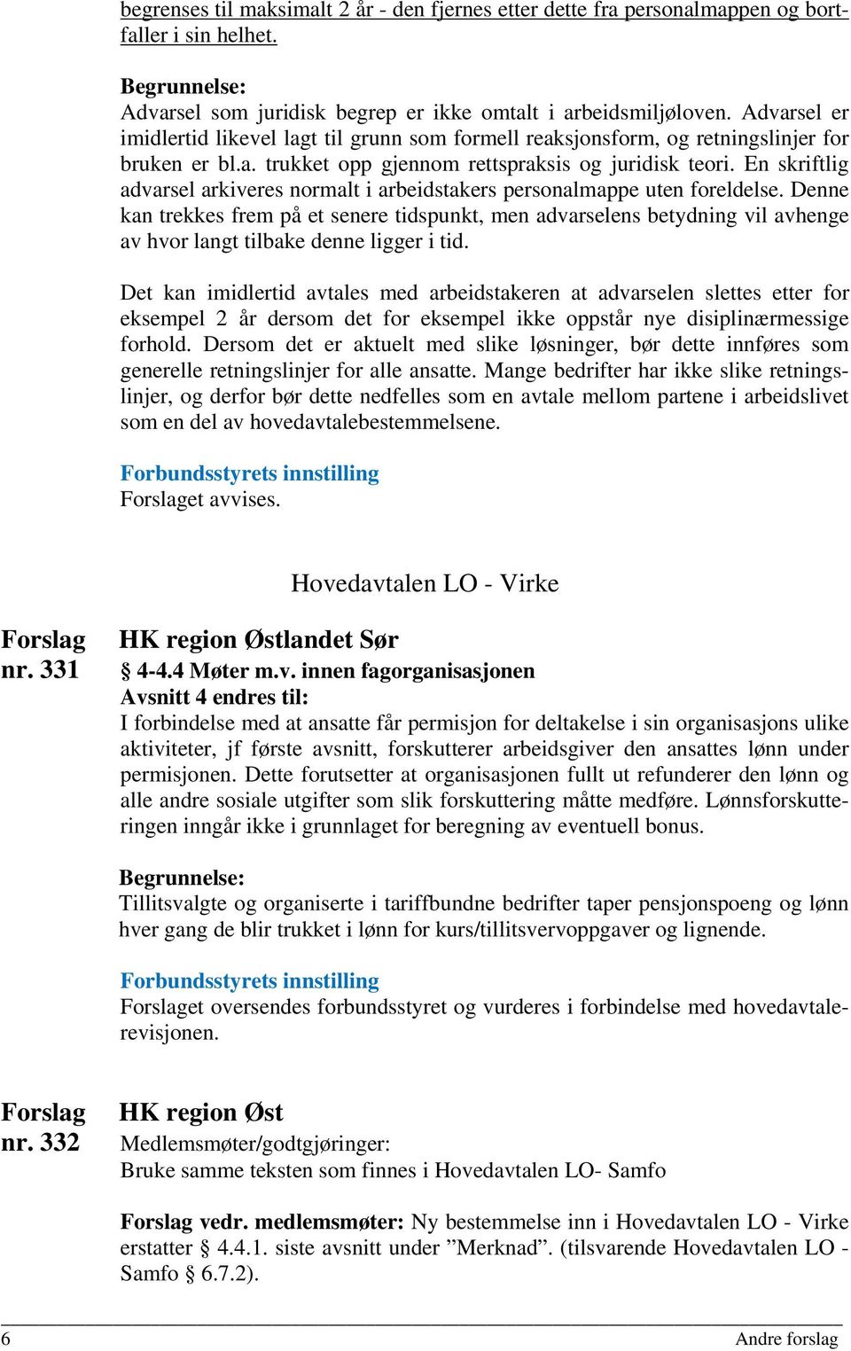 En skriftlig advarsel arkiveres normalt i arbeidstakers personalmappe uten foreldelse.