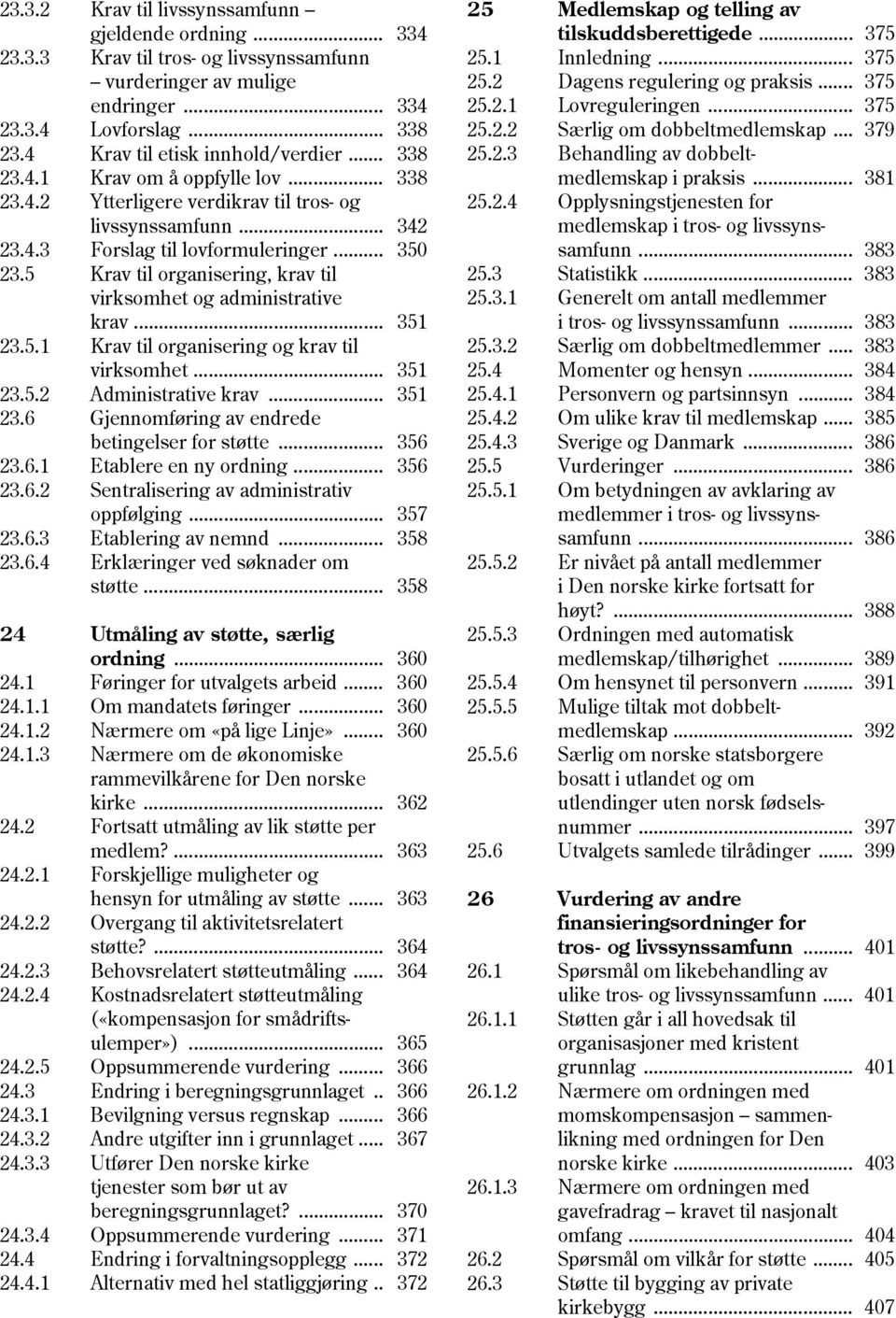 5 Krav til organisering, krav til virksomhet og administrative krav... 351 23.5.1 Krav til organisering og krav til virksomhet... 351 23.5.2 Administrative krav... 351 23.6 Gjennomføring av endrede betingelser for støtte.