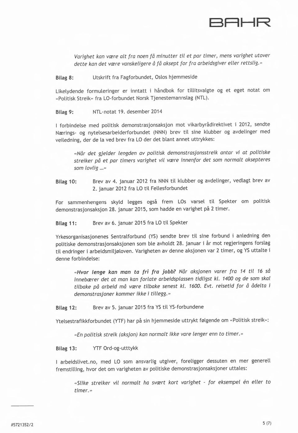 (NTL). Bilag 9: NTL-notat 19.