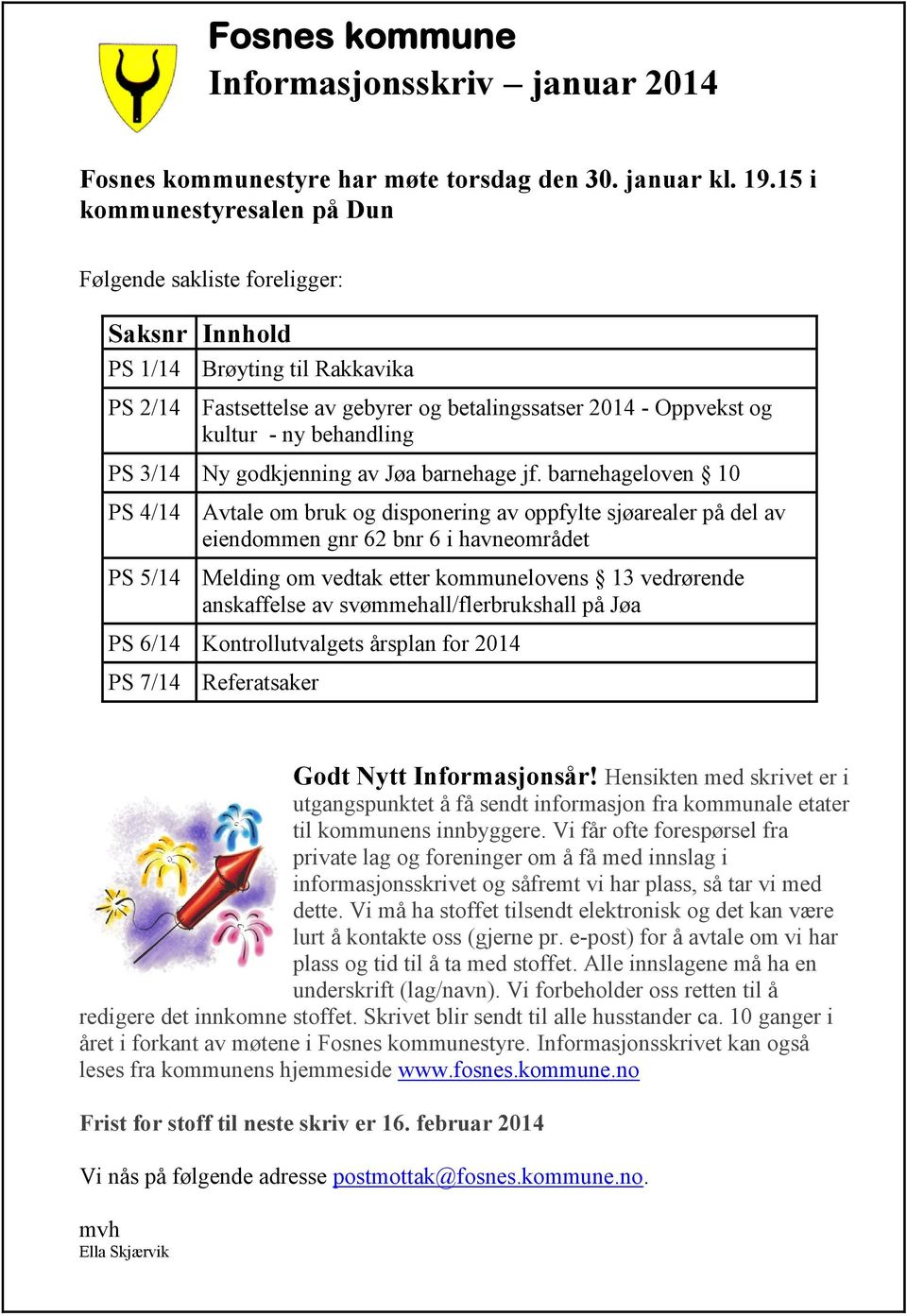 PS 3/14 Ny godkjenning av Jøa barnehage jf.