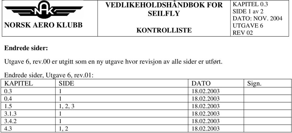 00 er utgitt som en ny utgave hvor revisjon av alle sider er utført.