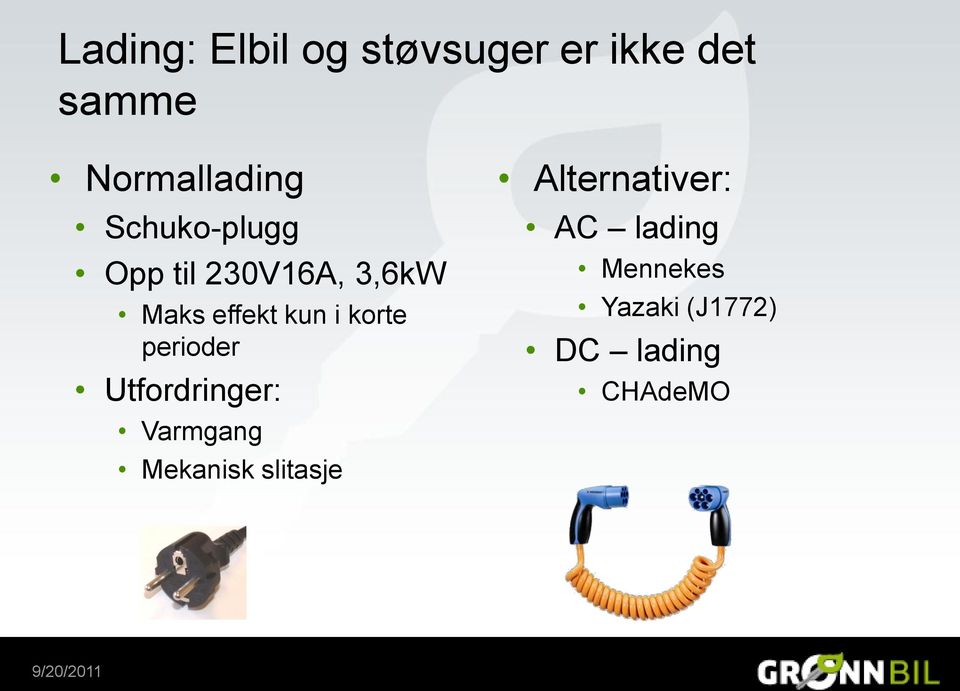 korte perioder Utfordringer: Varmgang Mekanisk slitasje