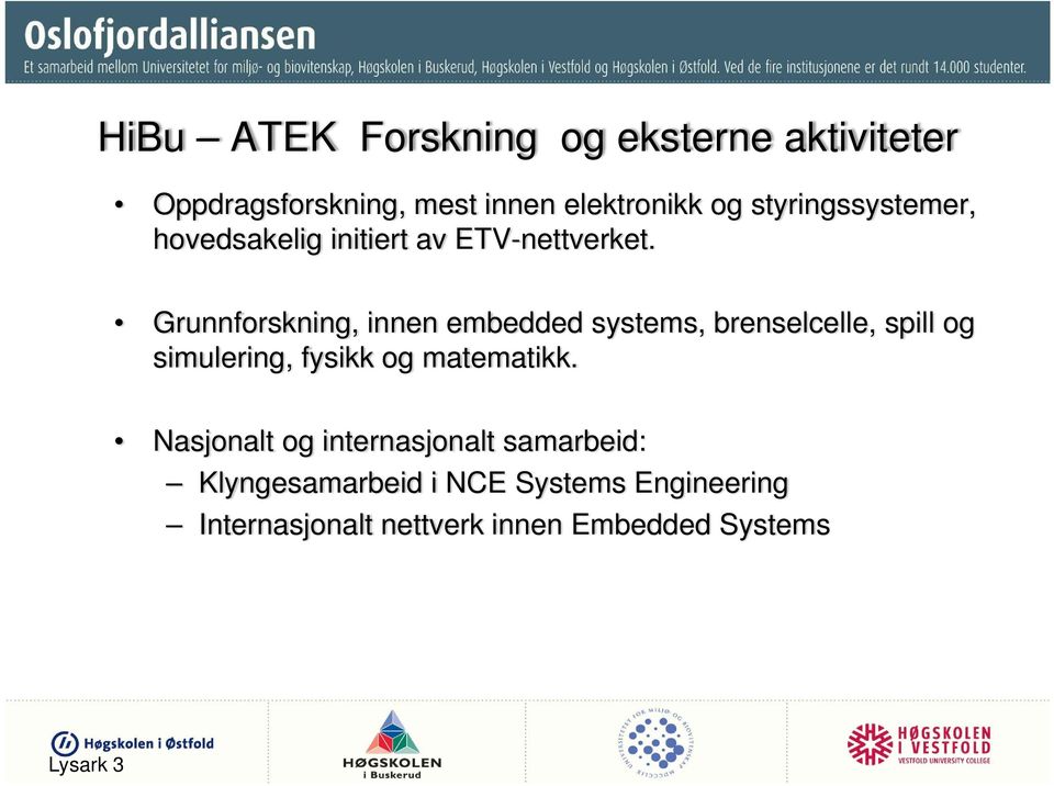 Grunnforskning, innen embedded systems, brenselcelle, spill og simulering, fysikk og matematikk.