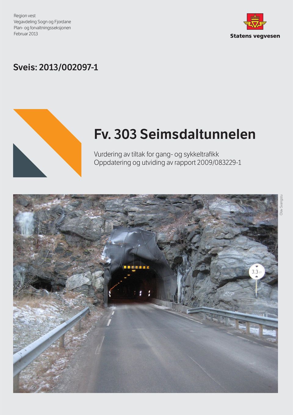 303 Seimsdaltunnelen Vurdering av tiltak for gang- og