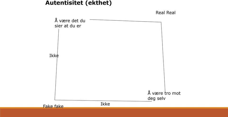 sier at du er Ikke Fake