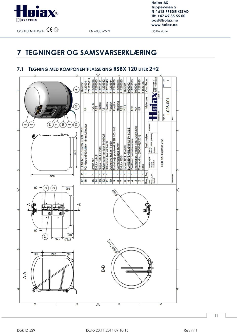 1 TEGNING MED