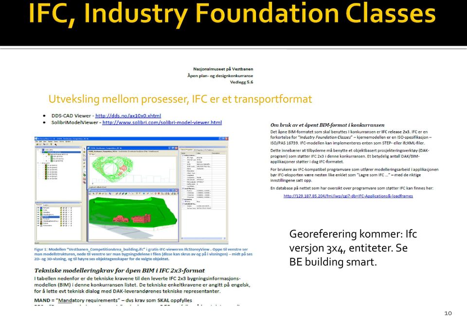 Georeferering kommer: Ifc