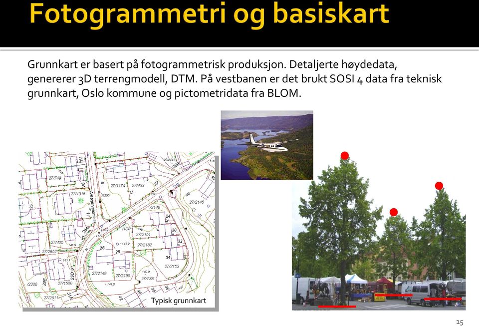 På vestbanen er det brukt SOSI 4 data fra teknisk