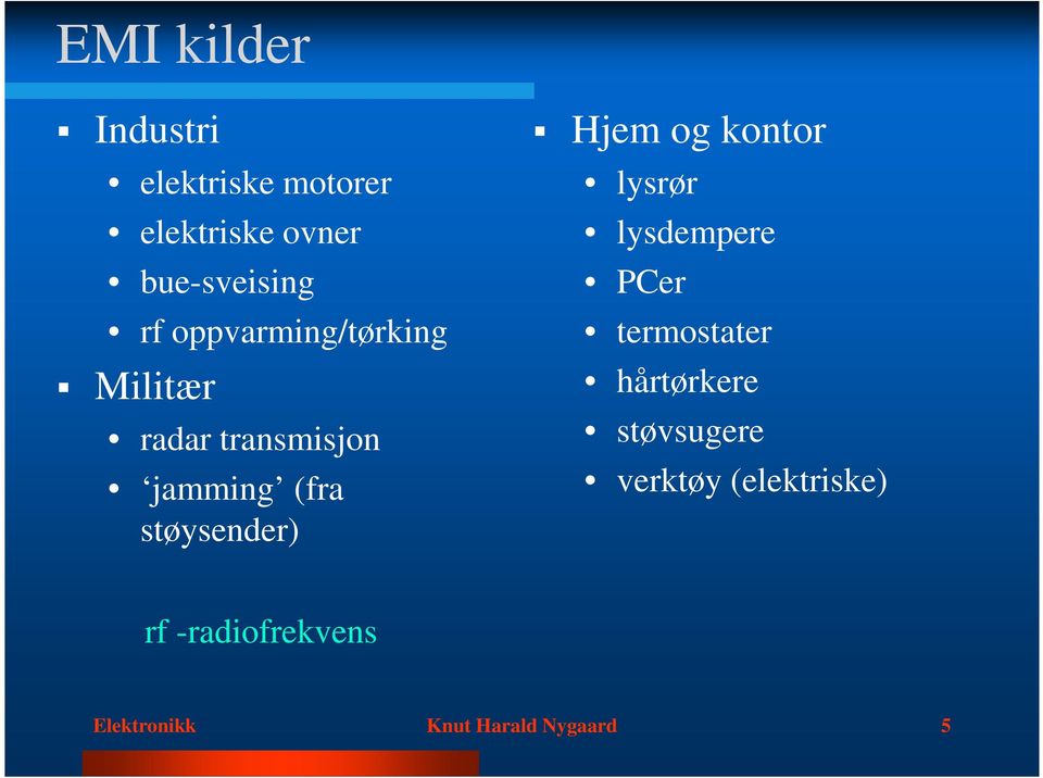 Hjem og kontor lysrør lysdempere PCer termostater hårtørkere støvsugere