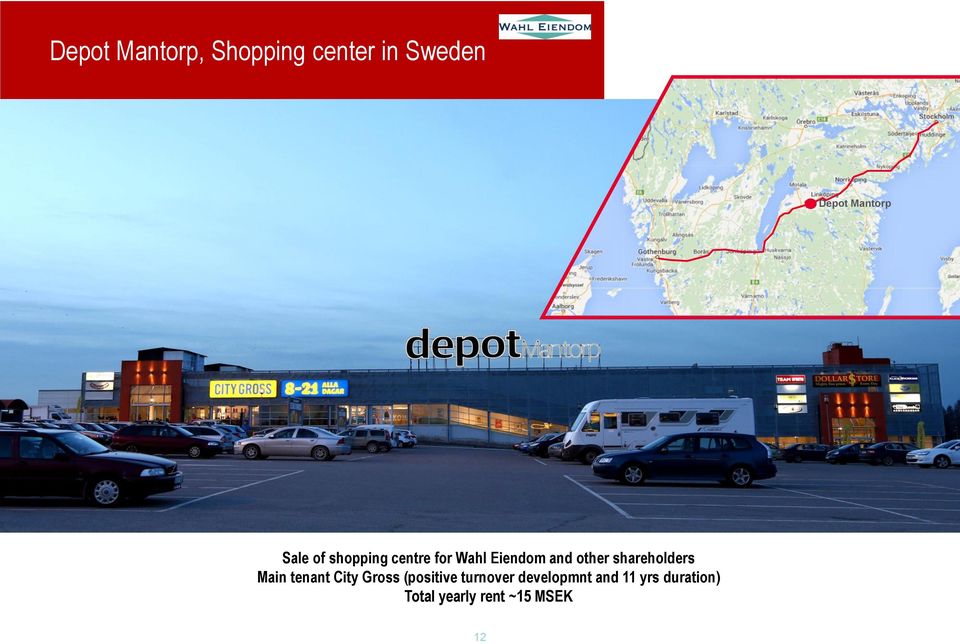 shareholders Main tenant City Gross (positive turnover