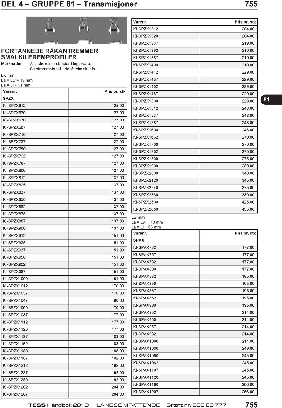 KI-SPZX825 137,00 KI-SPZX837 137,00 KI-SPZX850 137,00 KI-SPZX862 137,00 KI-SPZX875 137,00 KI-SPZX887 137,00 KI-SPZX900 137,00 KI-SPZX912 151,00 KI-SPZX925 151,00 KI-SPZX937 151,00 KI-SPZX950 151,00