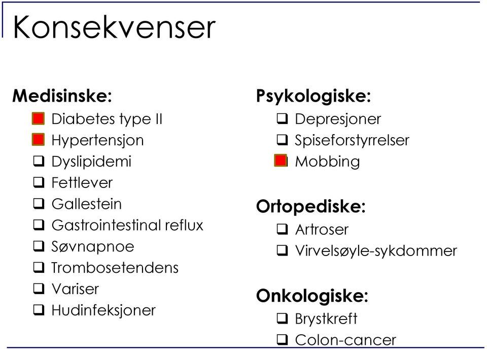 Variser Hudinfeksjoner Psykologiske: Depresjoner Spiseforstyrrelser