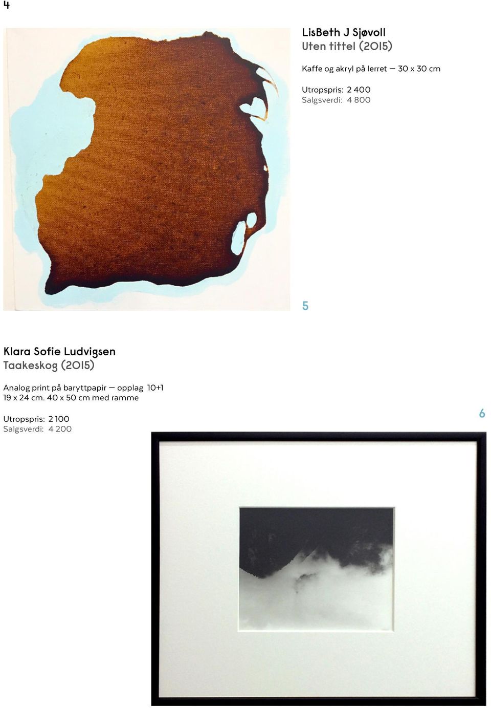 Ludvigsen Taakeskog (2O15) Analog print på baryttpapir opplag