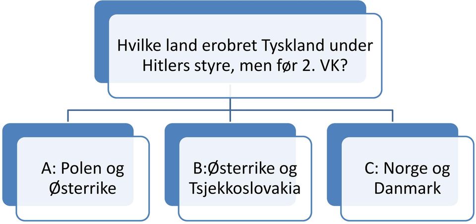 A: Polen og Østerrike B:Østerrike