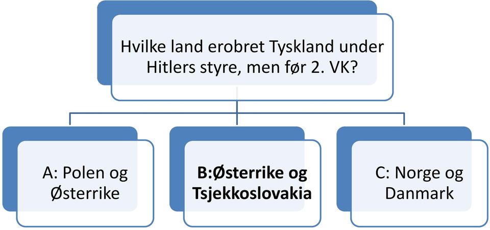 A: Polen og Østerrike B:Østerrike