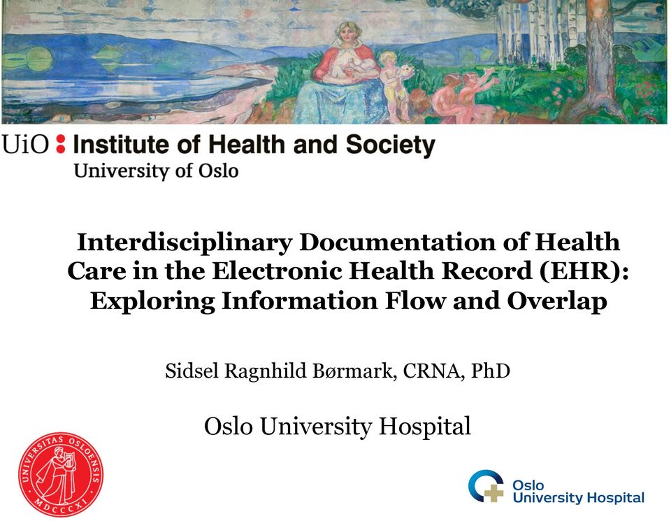 Exploring Information Flow and Overlap Sidsel