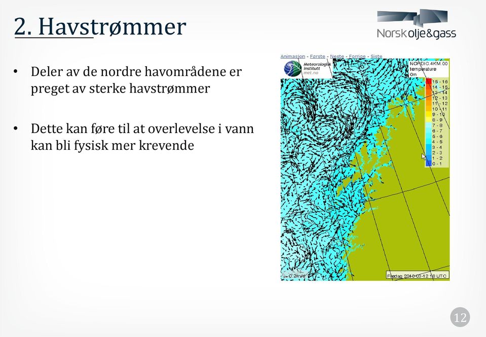 havstrømmer Dette kan føre til at